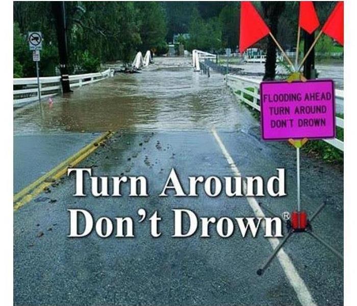 Do not try to drive through storm waters